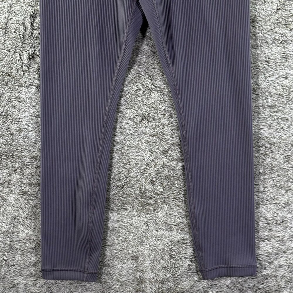 Athleta Elation Rib Tight Sz S Nightfall Purple - Picture 3 of 9